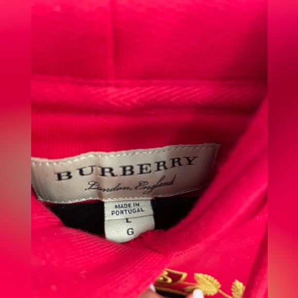 Classic, Red Men’s Burberry Hoodie. - Picture 3 of 4